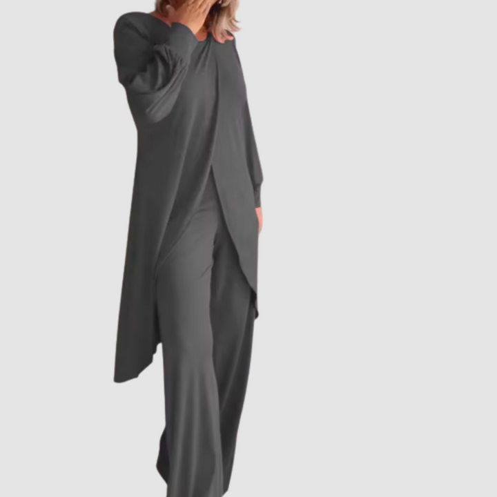 Laine™ Elegant 2-Piece Set | Longline Top and Comfortable Trousers