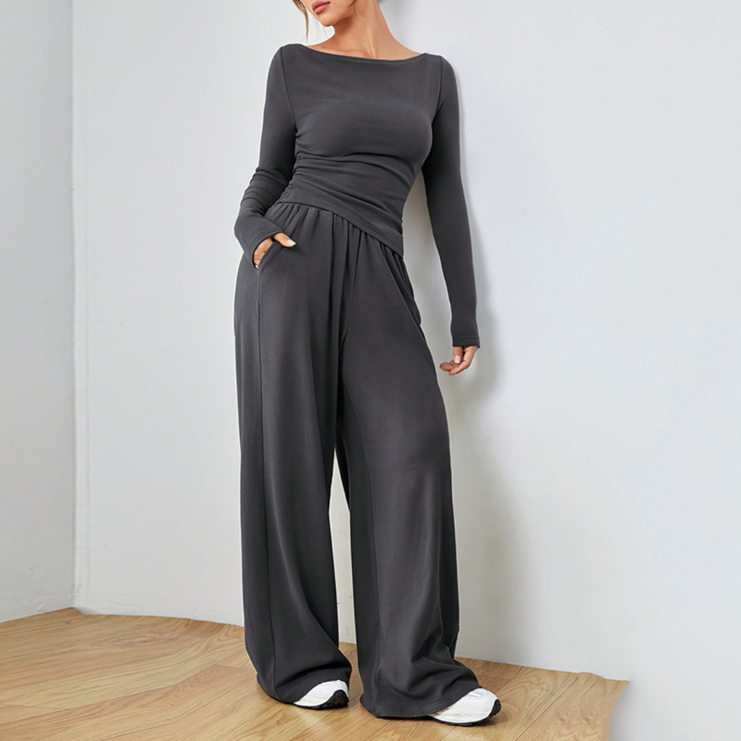 Abigail™ Elegant Cozy Set | Relaxed-Fit Top and Trousers