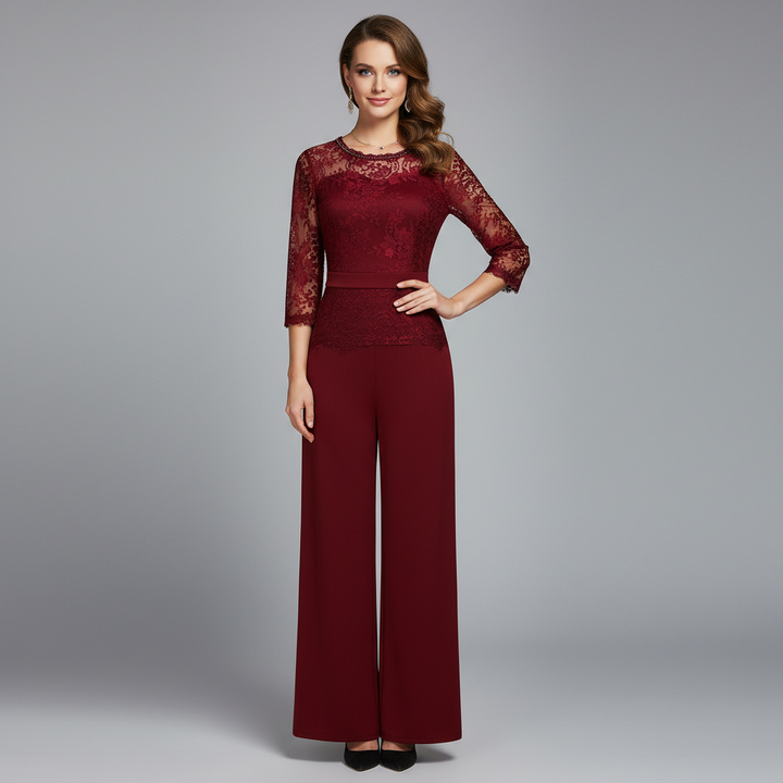 Diana™ Elegant Jumpsuit | Lace Evening Jumpsuit