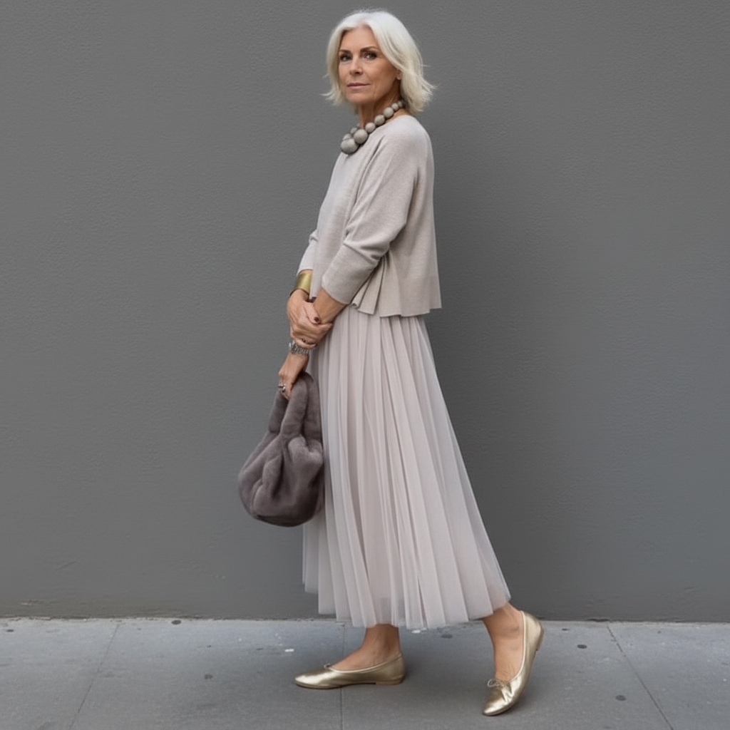 Emmie™ Elegant Two-Piece Set | Effortless Knit Layered Dress Set