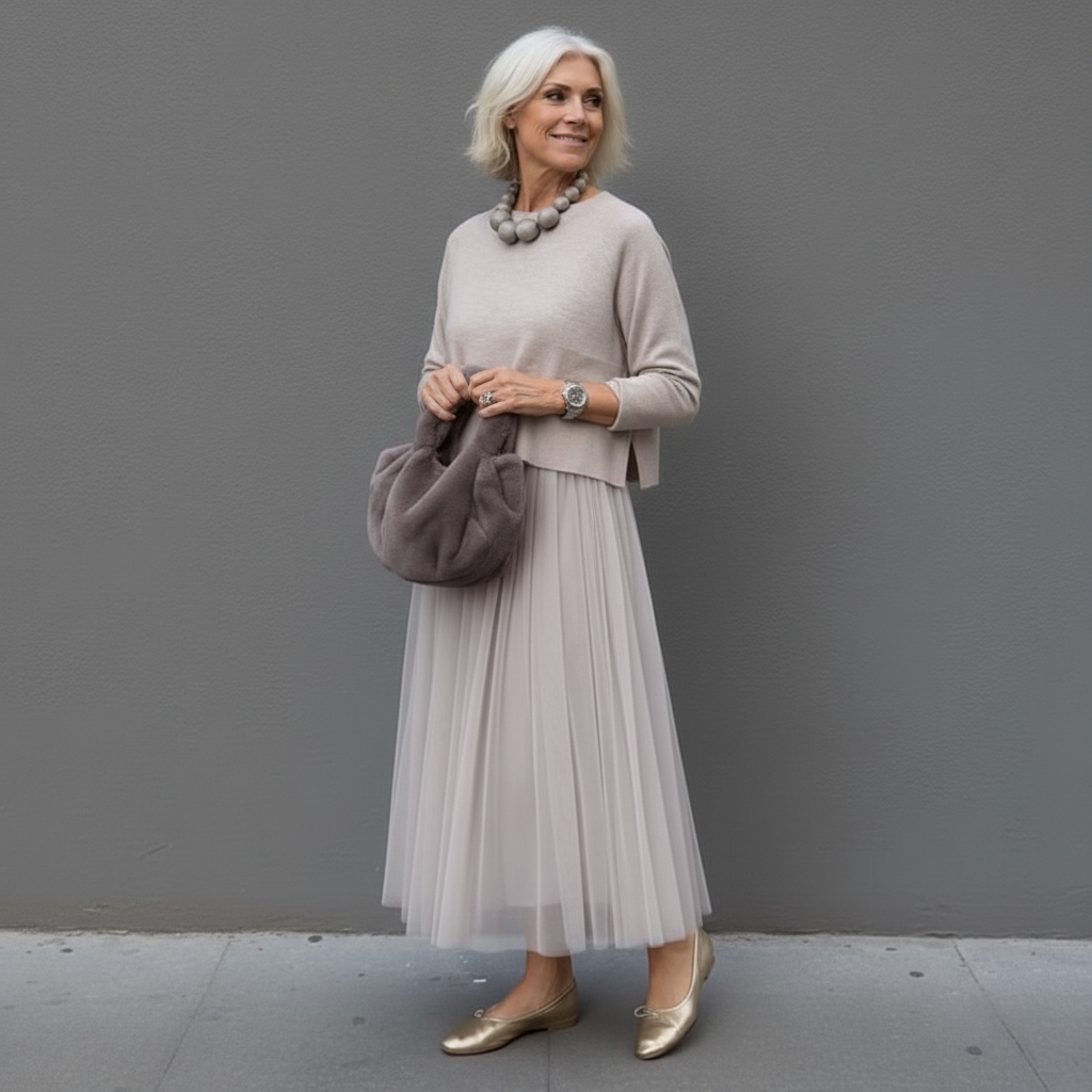 Emmie™ Elegant Two-Piece Set | Effortless Knit Layered Dress Set