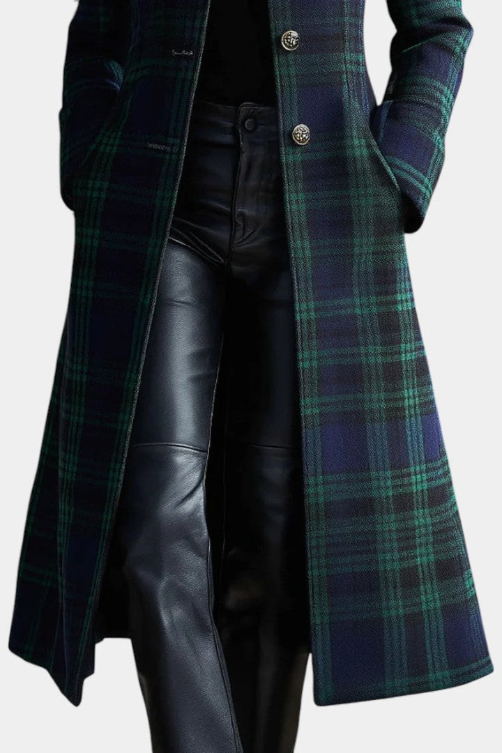 Audrey™ | Timeless Plaid Elegant Coat