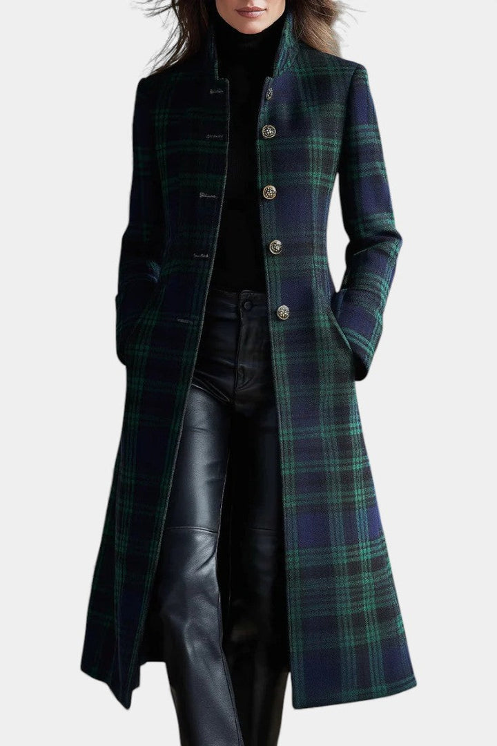 Audrey™ | Timeless Plaid Elegant Coat