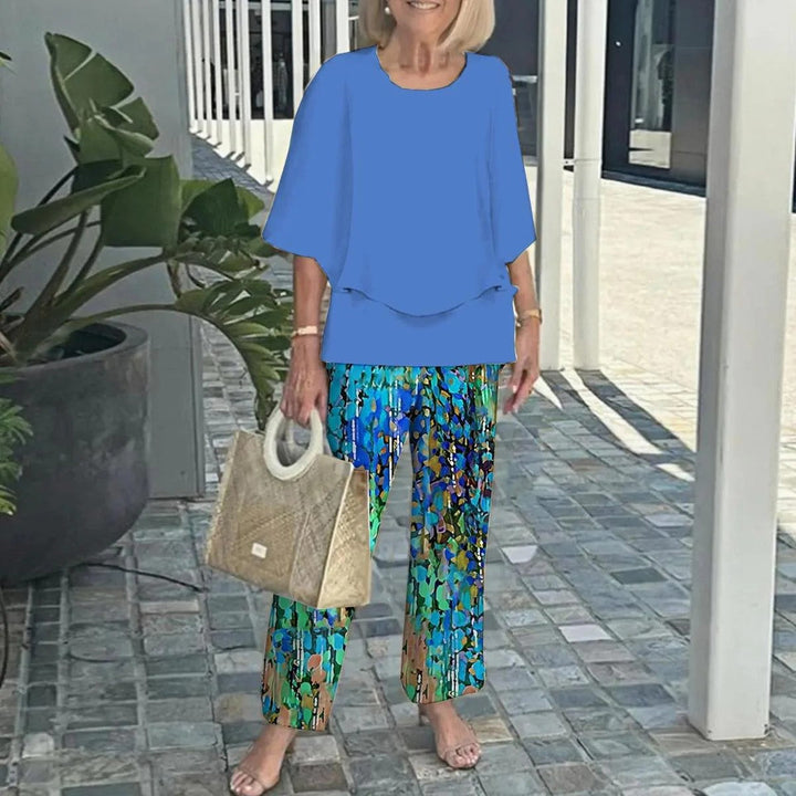 Wenda™ Effortless Two-Piece Set | Relaxed Top and Wide-Leg Trousers