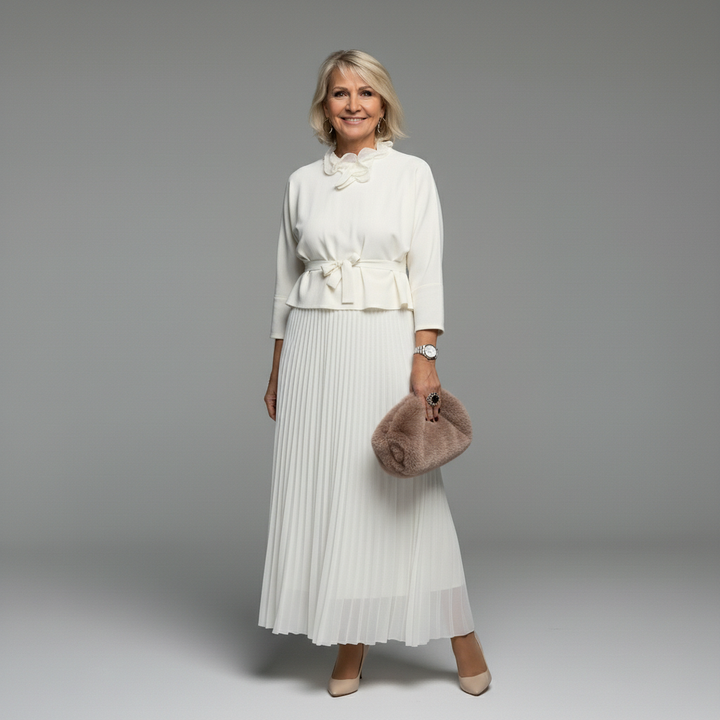 Emmie™ Elegant Two-Piece Set | Effortless Knit Layered Dress Set